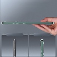 Kameravédő tok Samsung Galaxy Note 10+ Plus, CamShield MagSafe, átlátszó / zöld
