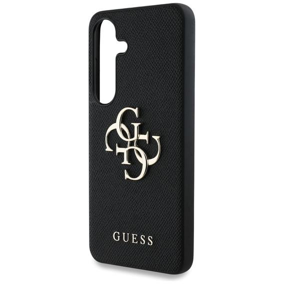 GUESS Grained Big 4G Logo tok Samsung Galaxy S25 készülékhez