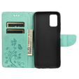 Pattintható tok a Xiaomi Redmi 10, Butterfly, zöld