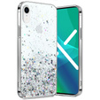 Telefontok a iPhone XR, Glittery, átlátszó