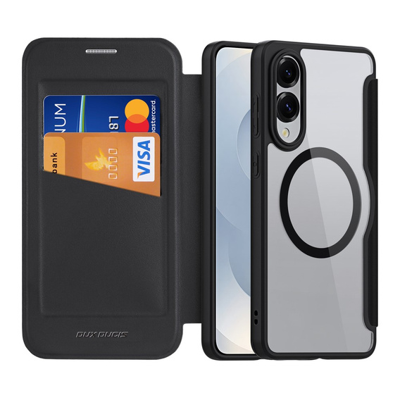 Dux Ducis Telefontok a Samsung Galaxy S25 Edge, Skin X Pro, MagSafe, fekete