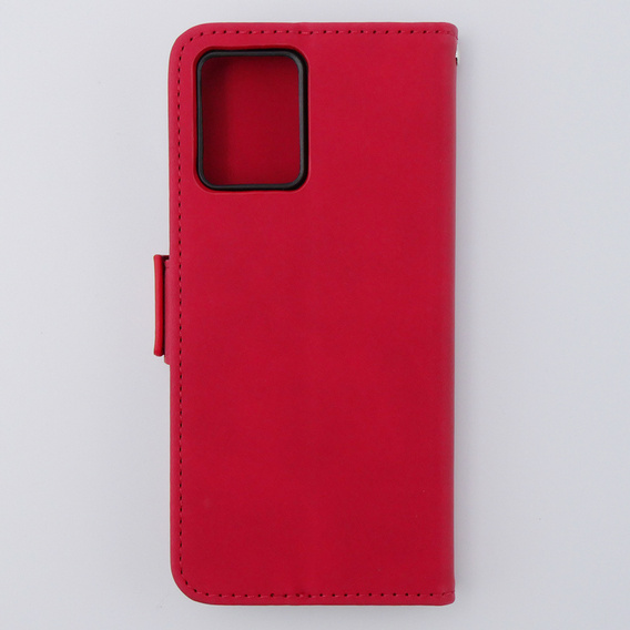Pattintható tok a Motorola Moto G54 5G, Card Slot, piros