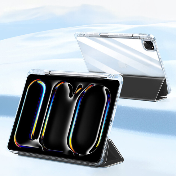 Tok iPad Pro 11" 2024 (5 gen.), Smartcase Hybrid, tolltartó résszel, fekete