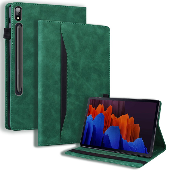 Tok Samsung Galaxy Tab S10 FE+ Plus, Classic, tolltartóval, fekete