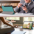 Tok Samsung Galaxy Tab S9 Plus, Smartcase tolltartóval, zöld