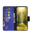 Pattintható tok a Xiaomi Redmi Note 13 Pro 5G, Wallet, Butterflies lila