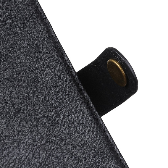 KHAZNEH RFID tok Motorola G85 5G, Litchi textúra, fekete