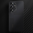 BENKS Kevlar tok Samsung Galaxy S25 Ultra, MagSafe, Carbon Fiber, fekete