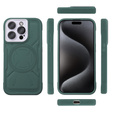 Tok iPhone 15 Pro Max, ERBORD Armor Mag, zöld