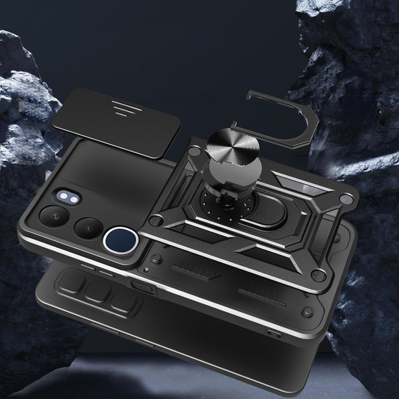 Telefontok a Vivo Y19s, CamShield Slide, fekete