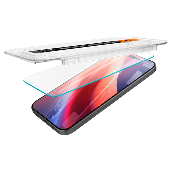 Spigen edzett üveg iPhone 17 / 17 Pro / 16 Pro készülékhez, Glas.TR EZ Fit (2 db)