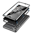 Tok Samsung Galaxy S23, Magnetic Dual Glass, ezüst