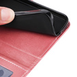 Pattintható tok a Realme C67, Leather Wallet, rózsaszín rose gold