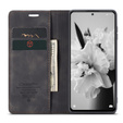 CASEME tok Xiaomi Redmi Note 11 Pro 4G/5G, Leather Wallet Case, fekete