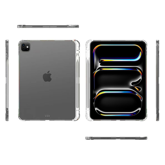 Tok iPad Pro 11" 2024 (5 gen.) készülékhez, szilikon, átlátszó