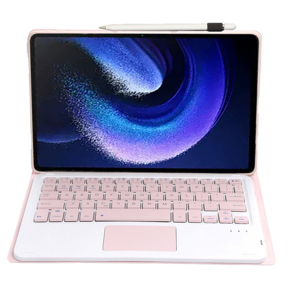 Tok + billentyűzet Xiaomi Pad 6 / 6 Pro, Touchpad, rózsaszín