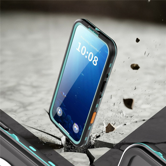 Tok iPhone Air készülékhez, vízálló IP68, SHELLBOX MagSafe, kék