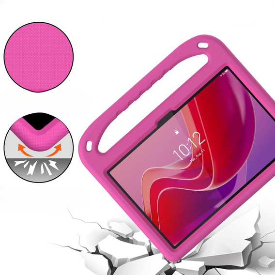 Gyermek tok Lenovo Tab TB311FU, gyermek tok fogantyúval, rózsaszín