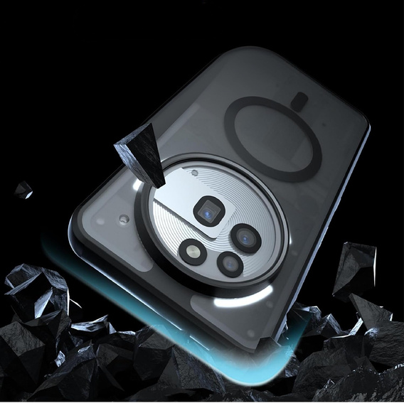 Tok Nothing Phone 3A Pro-hoz, MagSafe, ERBORD Matt Case, fekete