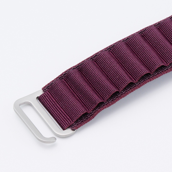 Nylon szíj Apple Watch 1/2/3/4/4/5/6/7/8/SE/ULTRA 42/44/45/45/49mm, bordó
