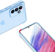 tok Samsung Galaxy A35 5G, Electro heart, kék + Full Glue Kerámiaüveg