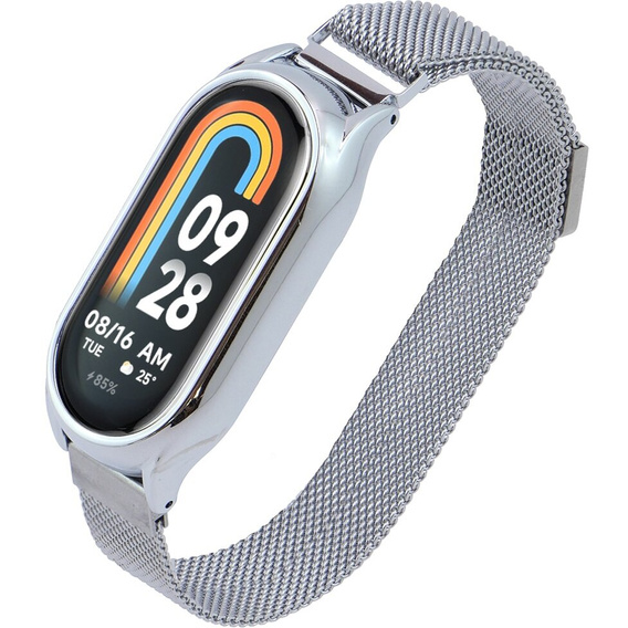 Milánói acél karkötő a Xiaomi Smart Band 10 / 9 / 8 készülékhez
