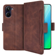 Pattintható tok a Realme 10 4G, Card Slot, barna