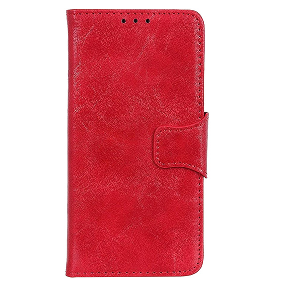 Pattintható tok a Asus Zenfone Max M2 ZB633, Leather Flexi Book, piros