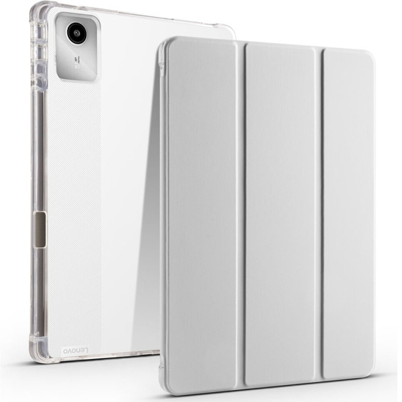 Tok Lenovo Tab M11, Smartcase Hybrid, tolltartó résszel, szürke