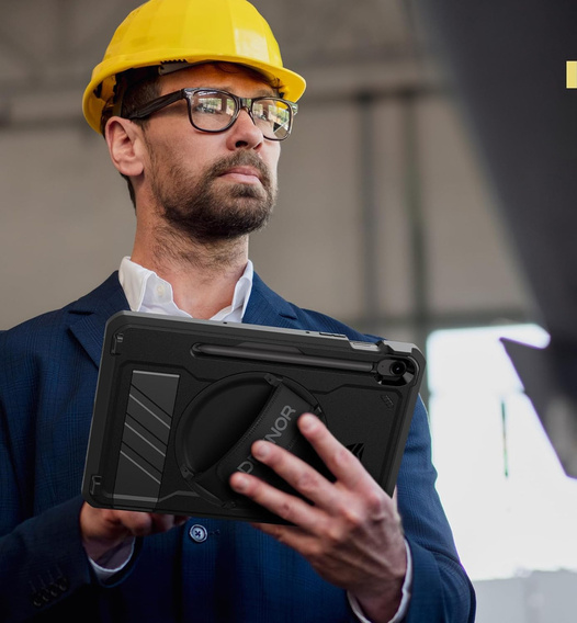 Páncélozott tok a Samsung Galaxy Tab S10 Lite / S10 FE / S9 FE / Tab S9, Dexnor Full Body, fekete