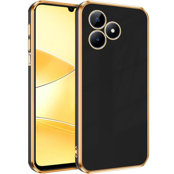 Tojás Realme C51, Glamour CamShield, fekete