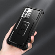 Páncélozott tok a Samsung Galaxy S21 FE, Dexnor Full Body, fekete