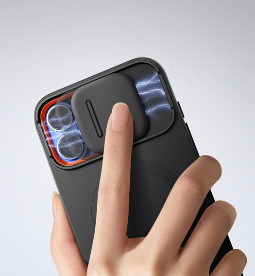 Tok iPhone 12 / 12 Pro készülékhez, Suritch Shockproof, MagSafe, fekete