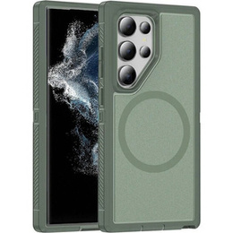 Tok kerettel Samsung Galaxy S22 Ultra készülékhez, MagSafe-hoz, zöld