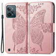 Pattintható tok a Realme C31, Butterfly, rózsaszín