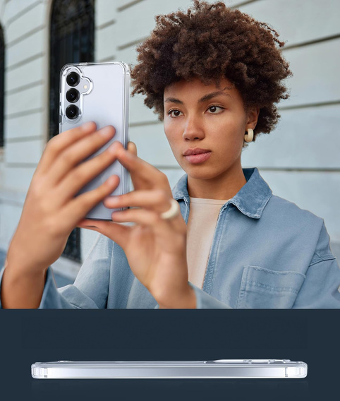 Tok a Samsung Galaxy S25+ Plus, Fusion Hybrid, MagSafe-hoz, átlátszó + üveg a képernyőhöz