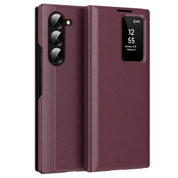 Flip tok Samsung Z Fold6 5G, Smart View Wallet, bordó