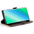 Pattintható tok a Samsung Galaxy S23 Ultra, ERBORD Waxy Wallet, barna