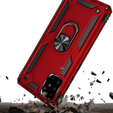 Páncélozott telefontok a Samsung Galaxy A51, Nox Case Ring, piros