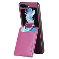 Tok Samsung Galaxy Z Flip6 5G, Card Slot Ring Case, lila