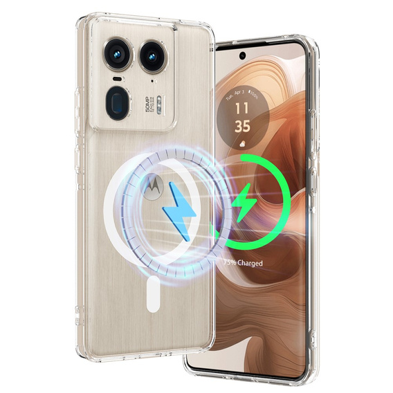 Tok a Motorola Edge 50 Ultra, Fusion Hybrid, MagSafe-hoz, átlátszó
