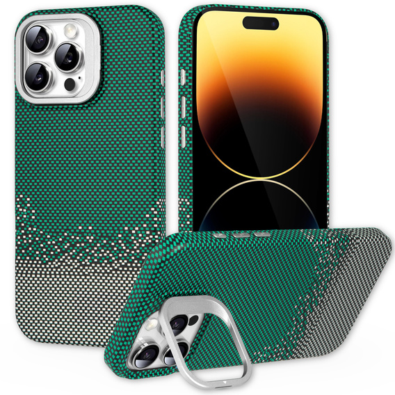 Tok iPhone 14 Pro készülékhez, Frame Kickstand, MagSafe, Sand Green
