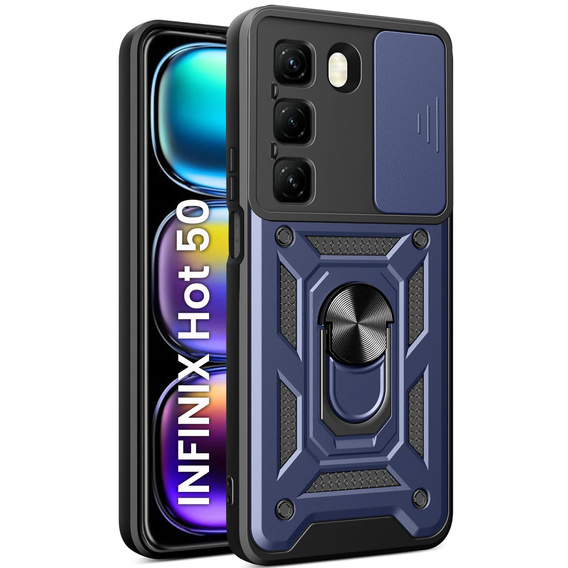 Telefontok a Infinix Hot 50 4G, CamShield Slide, kék
