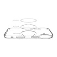Spigen tok iPhone 17 készülékhez, Liquid Crystal MagSafe, átlátszó/fehér