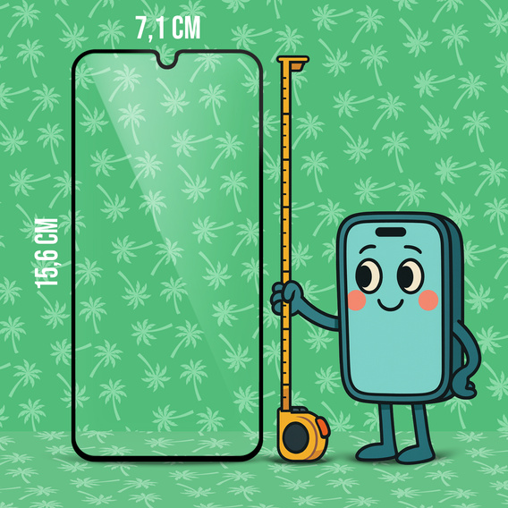 5D Full Glue Smart Palm edzett üveg Samsung Galaxy A15 4G/5G készülékekhez