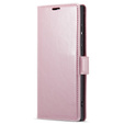 Pattintható tok a Samsung Galaxy S23 Ultra, ERBORD Waxy Wallet, rózsaszín