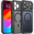 Matt tok iPhone 17 Pro készülékhez, MagSafe, kameravédelemmel, fekete