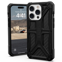 Tok Urban Armor Gear iPhone 14 Pro, Monarch, carbon fekete