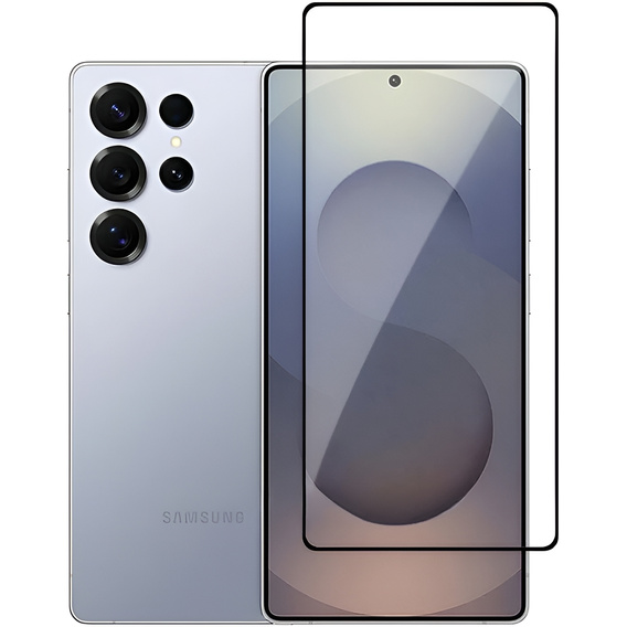 3D edzett üveg Samsung Galaxy S25 Ultra készülékhez, fekete keret