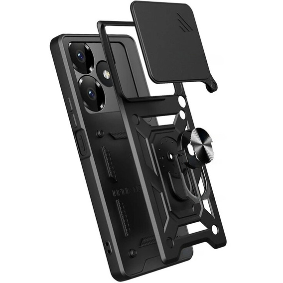 Telefontok a Realme GT 6 / 6T, CamShield Slide, fekete